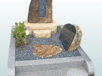 自然風でシンプルさを追及したデザイン墓